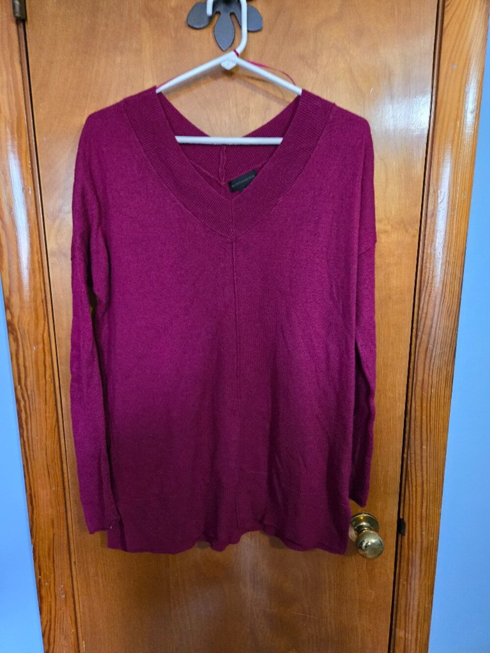 Worthington Long Sleeve Sweater, Size Medium, Pink